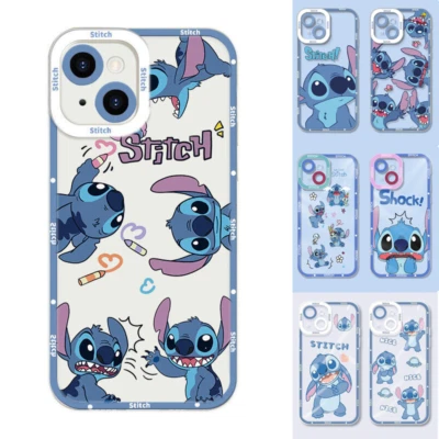 Cartoon Angel Stitch Phone Case for All Iphone Shockproof Back Cover Kids Gifts - Image 1 of 4