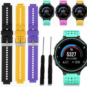Silicone Watch Band Strap For Garmin Forerunner 220 230 235 630 735XT 620 GPS - Picture 1 of 15