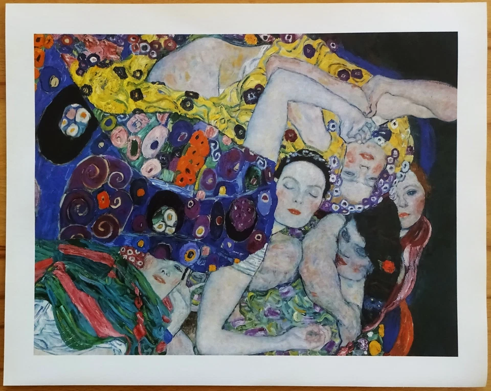 Gustav Klimt "Die Jungfrau"  Druck 1913  30 x 23  cm - Bild 1 von 1