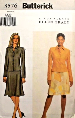 Butterick 3576 Misses Jacket & Skirt Sewing Pattern 6-8-10 By Ellen Tracy (Suit) - Image 1 of 2