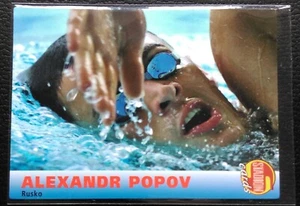 Alexander Popov, "Czar of Swimming" Swimmer, 2000 STADION WORLD STARS, RARE SP - Picture 1 of 2