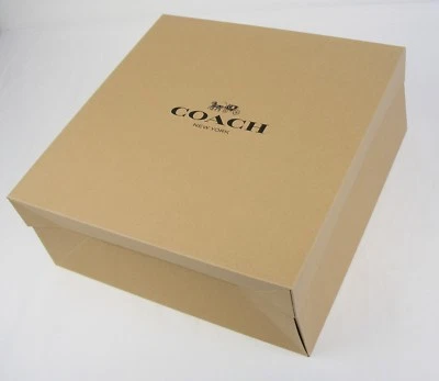 Coach Gift Box Large 14 x 14 x 5 1/2 inches Coach Logo on Lids - Pack of 5