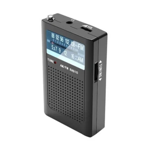UK- Pocket Radios Battery Operated AM FM Radio with Loud Speaker for Elderly Gif - Picture 1 of 8