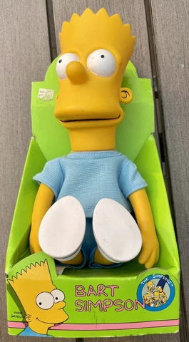 Vintage 1990 Bart Simpson 11" Doll Fox Matt Groening DanDee The Simpsons (New) Cover