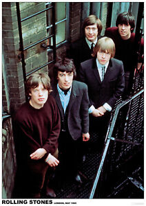 Poster ROLLING STONES - Group Looking Up - May 1965  ca60x85cm NEU 15205