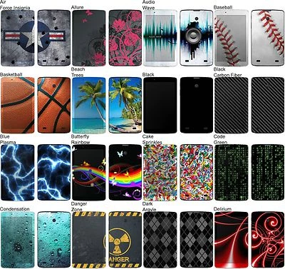 Choose Any 1 Vinyl Decal/Skin for LG G Pad Android Tablet- Free US Shipping! - Image 1 of 4