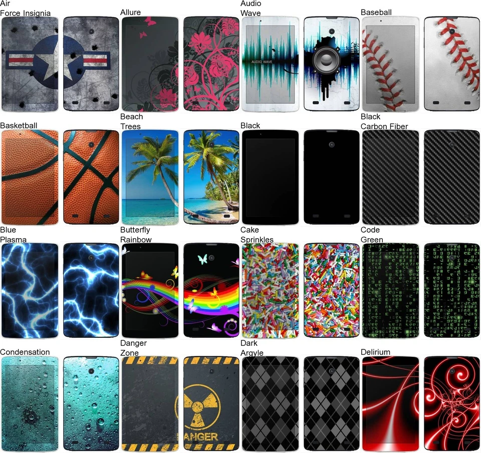 Choose Any 1 Vinyl Decal/Skin for LG G Pad Android Tablet- Free US Shipping! - Image 1 of 4
