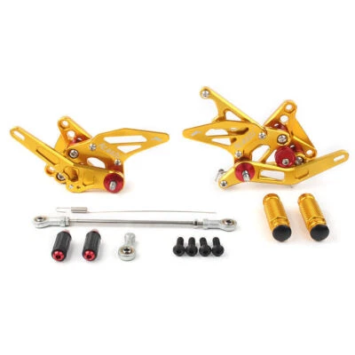 Rearsets Foot Pegs Footpegs Motor Gold Fit Suzuki GSXR 1300 Hayabusa 1999-2018 - Image 1 of 4