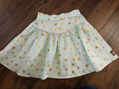 Falda Matilda Jane Verde Dorada Hola Encantadoras Niñas 10 Lámina Dorada Punto Como Nueva Giro  Foto 1 de 4