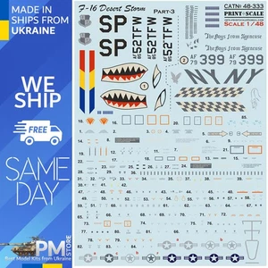 Print Scale 48-333 1/48 F-16 Desert Storm Part-3 - Picture 1 of 3