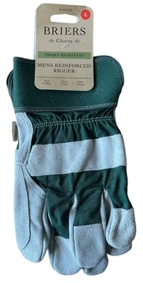 Briers Thorn Resistant Gardening Gloves Mens Reinforced Rigger Size L Brand New - Image 1 of 3
