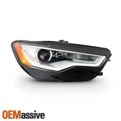 Para 12 13-15 Audi A6 Quattro S6 HID LED DRL Proyector No AFS Faro Pasajero Foto 1 de 4