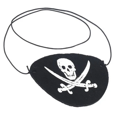 24x Pirate Eye Patch Skull Knife Pattern Tear Resistance Halloween Eye Patch - Image 1 of 4