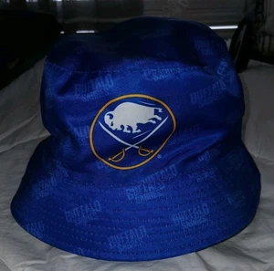 NUEVO SIN ETIQUETAS Buffalo Sabres NHL Bucket Hat Reversible!  - Imagen 1 de 2