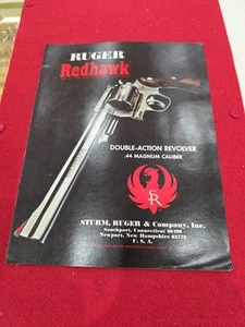 Folleto Ruger Redhawk 1979 de colección catálogo de armas de fuego - Imagen 1 de 3