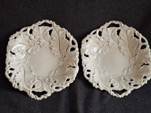 2 X Museale Kuchen Körbe Schale von F.A. Schumann Moabit SPM Porzellan Von 1852  - Bild 1 von 16