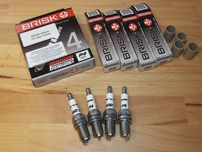 4x BRISK P4 Super Iridium Spark Plugs fit: Renault 19 - 1.4 - 1988 to 1995 - Image 1 of 4