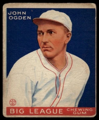 1933 Goudey #176 John Ogden - Orioles de Baltimore - Color fuerte - En muy buen estado - Bonita tarjeta Foto 1 de 2