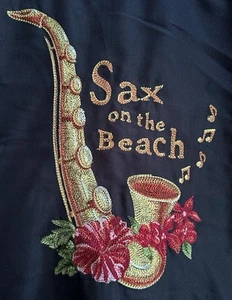 WEEKENDER - SAX ON THE BEACH - LUAG Edition Jazz Saxophon Herren besticktes Hemd - Bild 1 von 10