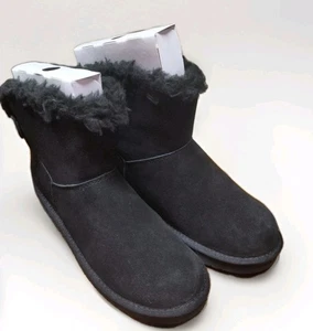 Mini botas de gamuza para hombre Koolaburra by UGG - Burra negras talla mediana 8 nuevas en caja - Imagen 1 de 9