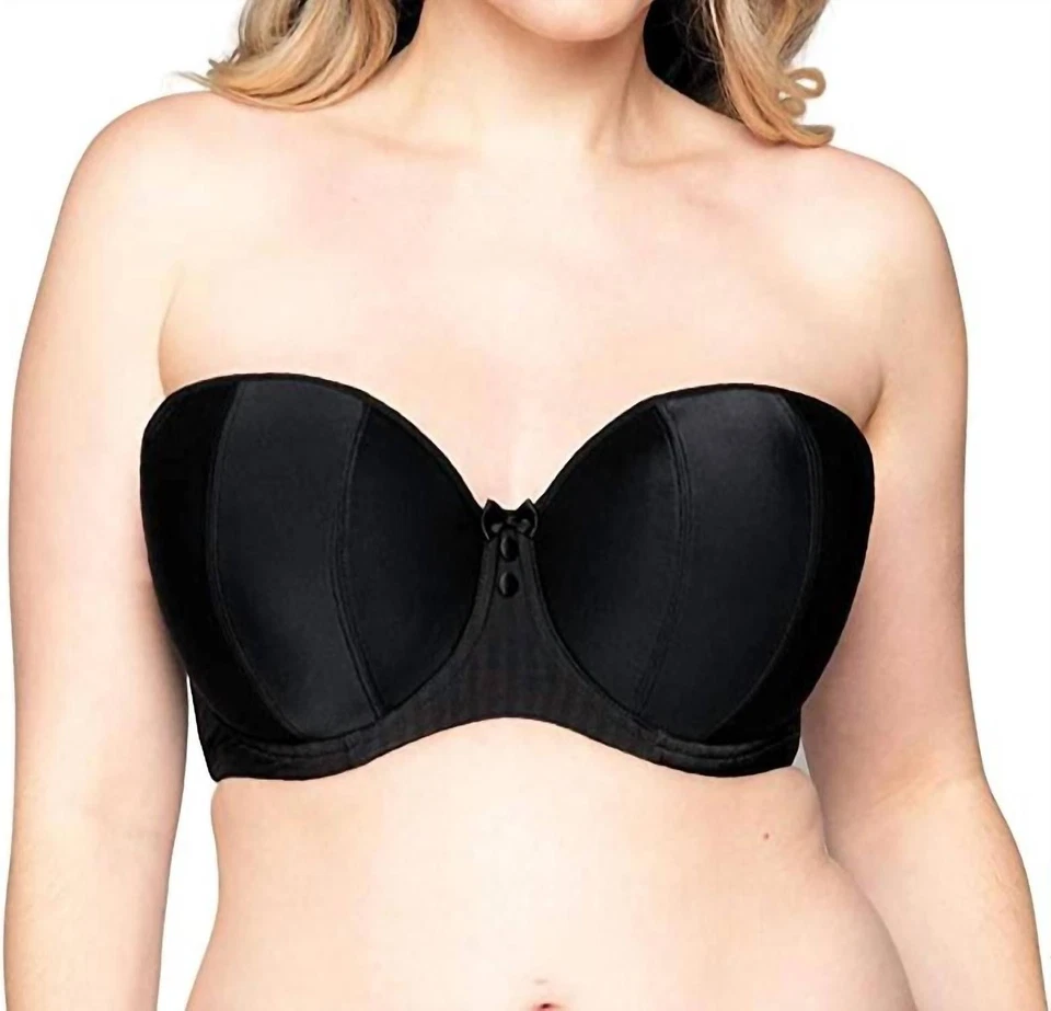 Sujetador con aros multicables sin tirantes negro Curvy Kate Luxe Foto 1 de 1