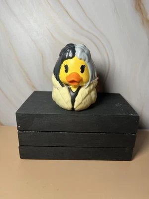 Halloween Cruella Negro Blanco Mal 101 Dálmatas Personaje Pato de Goma Patos Foto 1 de 4