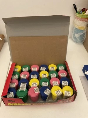 1990 Topps GARBAGE CAN-DY Candy 24 Ct Full Pails In Orig. Box VINTAGE -RARE -NEW - Image 1 of 4