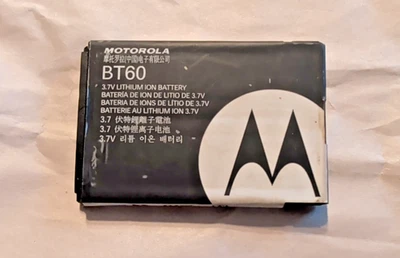 Batería de iones de litio OEM Motorola BT60 3.7V 1130 mAh probada/funcionando Foto 1 de 2