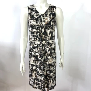 J. Jill XS Petite Wearever Collection Above Knee Shift Dress Black Brown MINT - Picture 1 of 13