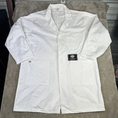 Dickies белый Lab пальто медицинская форма 71903 DWH размер 50 - Изображение 1 из 4