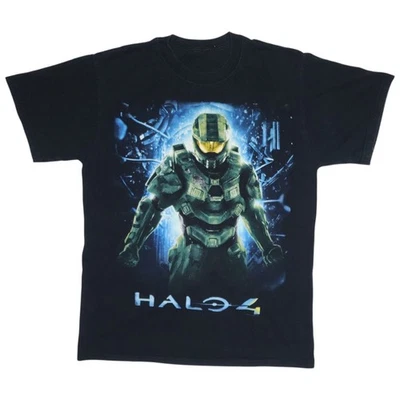 Halo 4 Master Chief Print T-shirt Mens Size L Huge Print 2012 Microsoft Gamer - Image 1 of 4