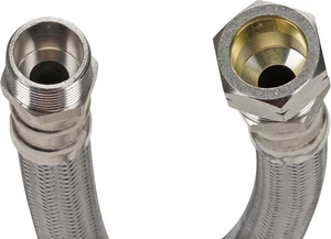Fluidmaster Water Heater Connector 1000 PSI Stainless Steel Braided 18" x 3/4" - Picture 1 of 2