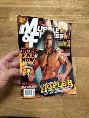 WWE Superstar Triple H - Muscle And Fitness - September 2009 - Image 1 of 4