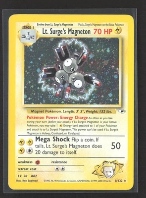 Pokemon 2000 Gym Challenge LT. Surge's Magneton #8/132 - Image 1 of 2
