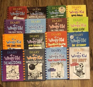 Mixed Lot 16 Diary of a Wimpy Kid Jeff Kinney Children's Books Books #1-16 - Bild 1 von 11