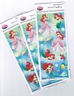3 NEW packs Disney's The Little Mermaid ARIEL Princess Scrapbook Stickers 