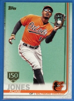 2019 Topps Series 1 150th Anniversary Gold Stamp #8 Adam Jones Baltimore Orioles - Image 1 of 2