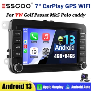 4+64G For VW Volkswagen Jetta Passat Carplay Android 13 Car Stereo GPS WIFI AHD - Picture 1 of 15