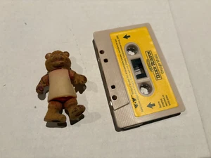 VINTAGE Teddy Ruxpin Small Action Figure + Cassette Tape Lot - Picture 1 of 2