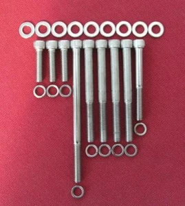 FORD V8 Windsor bomba de agua acero inoxidable tapa cabeza perno kit - Imagen 1 de 1