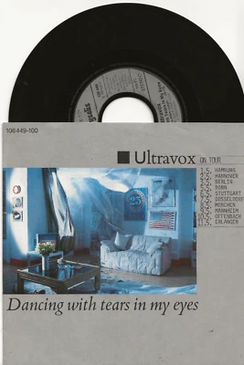 ULTRAVOX DANCING WITH TEARS IN MY EYES SINGLE FROM GERMANY, TOUR DATES ON SLEEVE - Image 1 of 2
