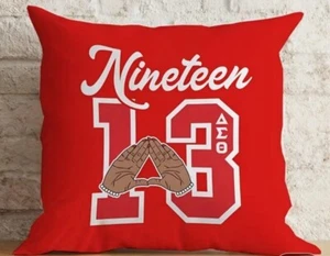Delta Decorative Pillow Cover Red 16X16 inches Zipper Closure - Picture 1 of 1