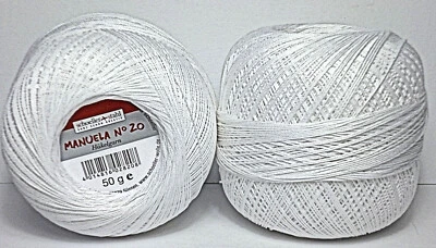 Häkelgarn Filethäkelgarn 50g Manuela weiß Stärke 20, 15, 10, 5 Schoeller+Stahl