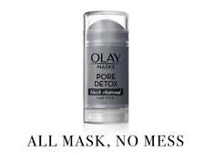 1 PACK.Olay Masks Pore Detox Black Charcoal Clay Face Mask Stick NEW 1.7 oz each