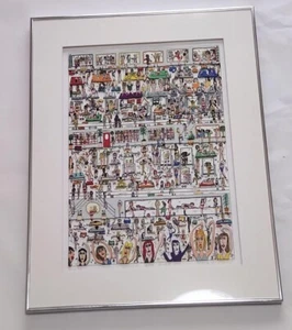James Rizzi "WOMEN WHO WORK OUT" 3D Silkscreen Edition Autographed Framed - Picture 1 of 10