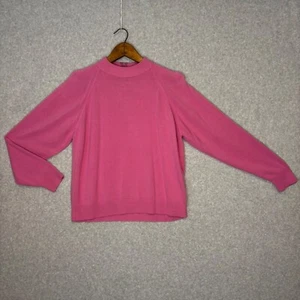 Maglione Barbie Designer's Originals donna 42 XL rosa vintage made in USA acrilico - Foto 1 di 9