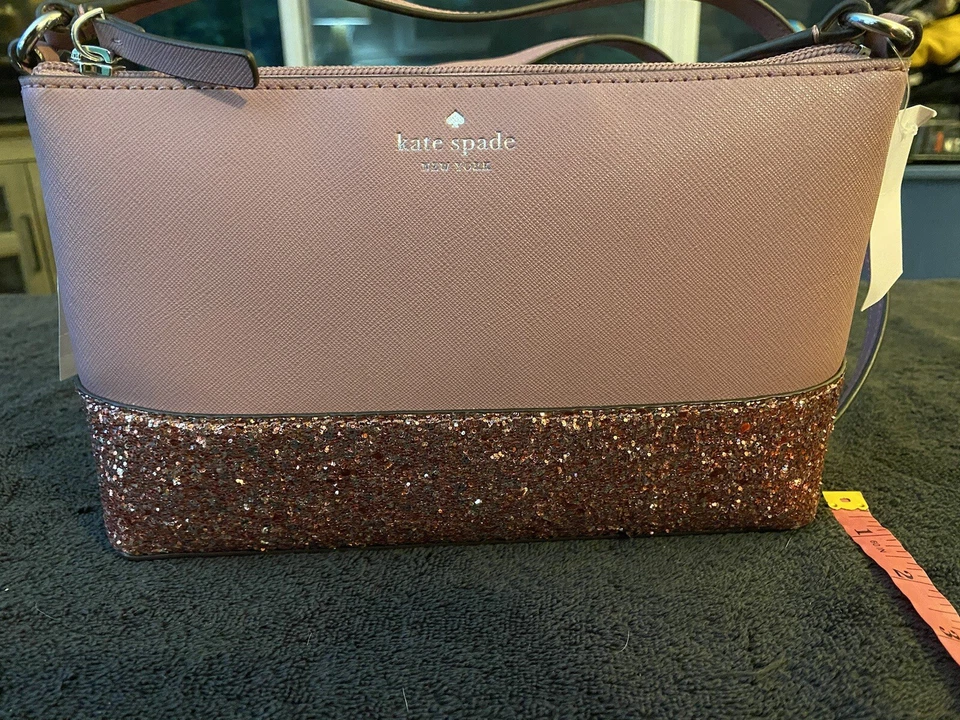 Kate Spade Greta Court Ramey Glitter Crossbody Bag WKRU5693