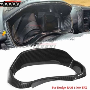 Carbon Instrument Cluster Outer Ring Trim For Dodge RAM 1500 TRX Off-Road 21-24 - Picture 1 of 11