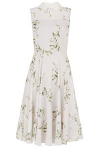 Hobbs Limited Edition Blossom Silk Dress 12 Beaded Collar QueenVictoria inspired - Bild 1 von 11