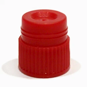Tapa de tubo de ensayo, tapa hueca, 16 mm, rojo, Karter Scientific 94A24 (paquete 25) - Imagen 1 de 1